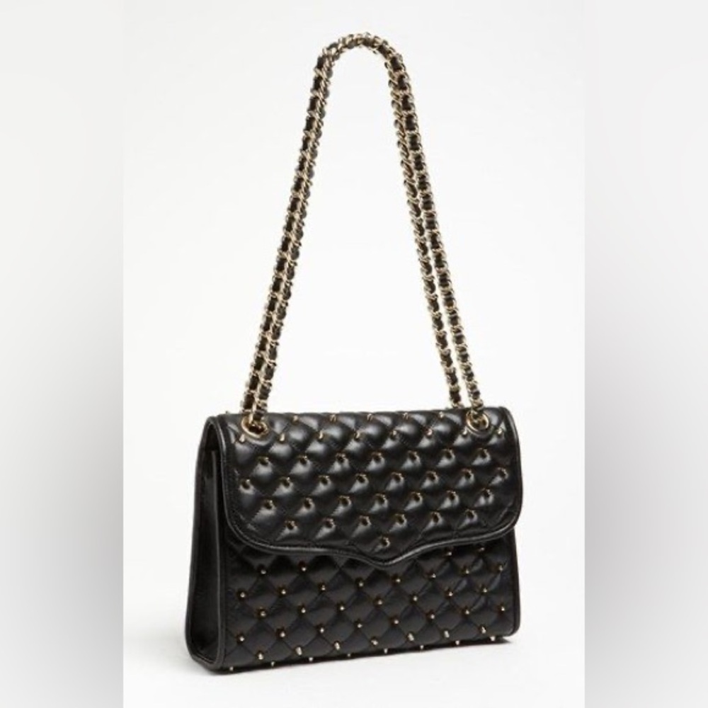 Rebecca Minkoff Black Quilted Chain Shoulder Bag